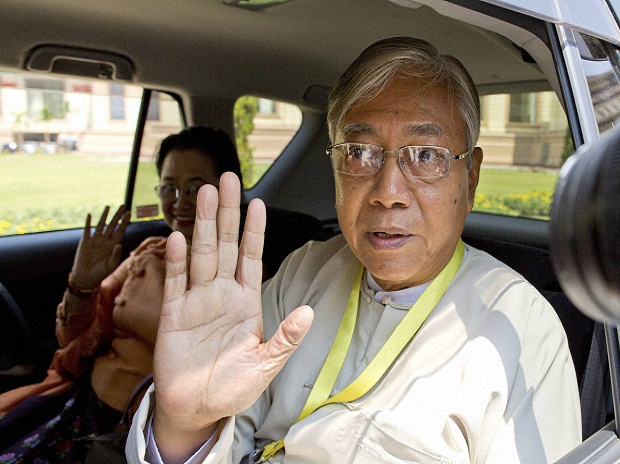 myanmarpresidenthtinkyawtomeetpmmoditoday
